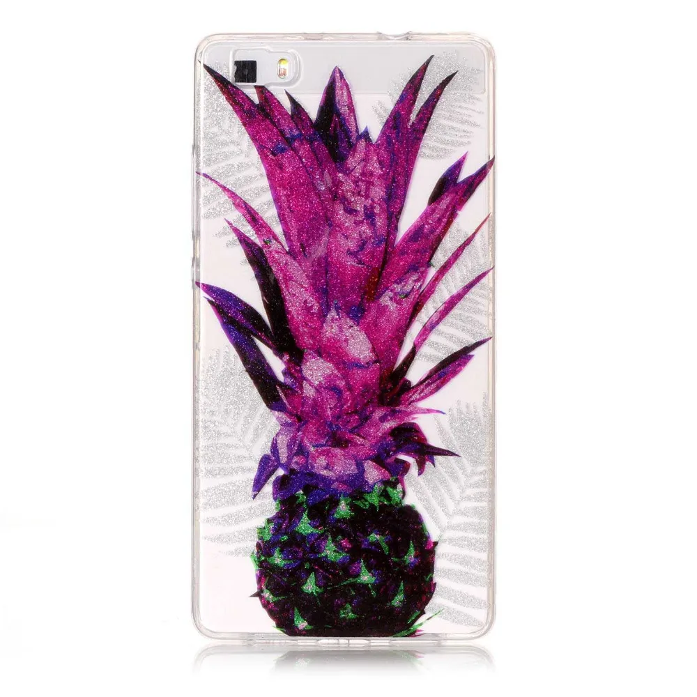 Exquisite pineapple patter soft tpu case For Huawei P8 Lite Cases Ascend mobile phone Fitted Case coque bags |