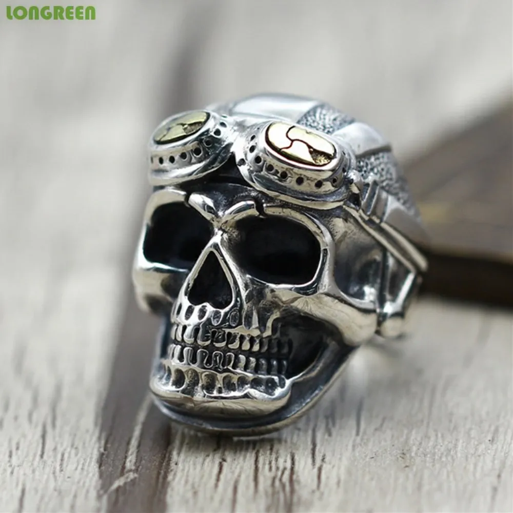 Мужские титановые кольца Skeleton черное кольцо в стиле тигра бульдога воина Льва