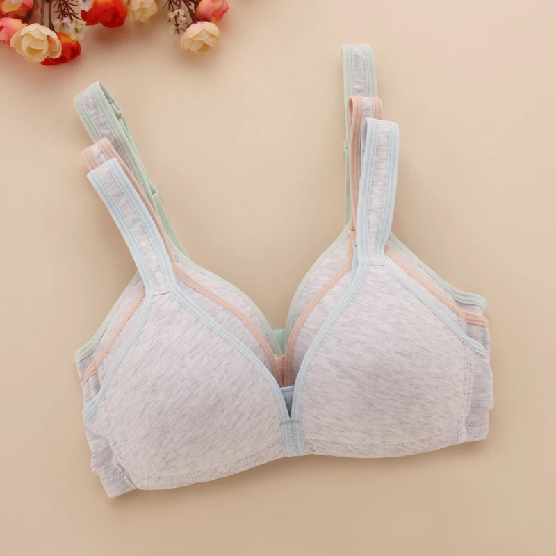 Серия для молодых девушек бюстгальтер без косточек девочек дышащие