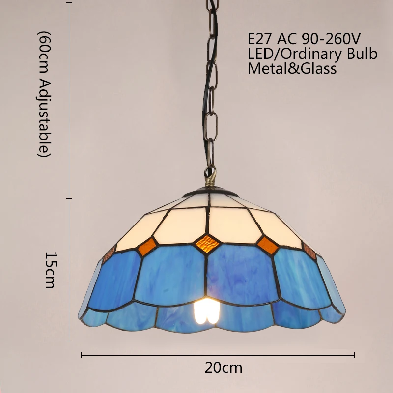 Европейская сельская современная стеклянная светодиодный весная лампа E27