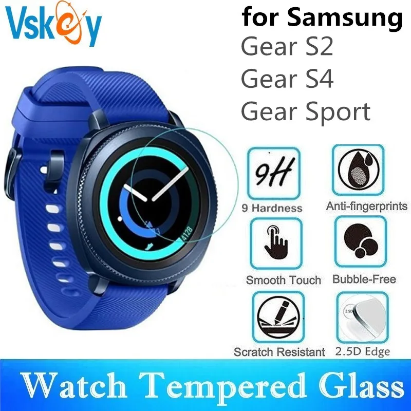 

VSKEY 10 шт. закаленное стекло для Samsung Gear S2 S4 Спортивная круглая защита для экрана часов диаметр 31 мм защитная пленка