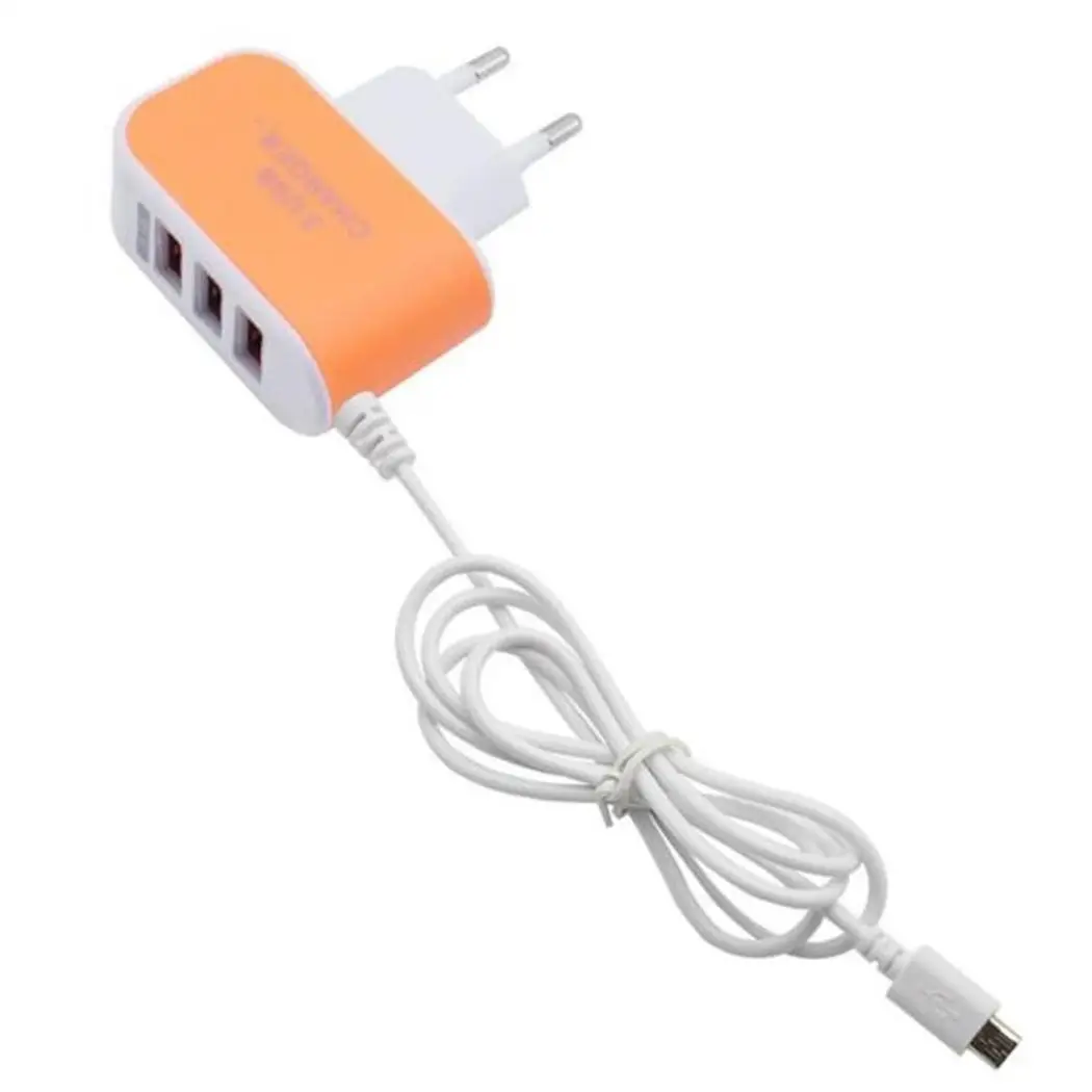 Универсальный 5 В/3.1A 3 в 1 порт USB ЕС вилка домашние дорожные Настенные зарядное