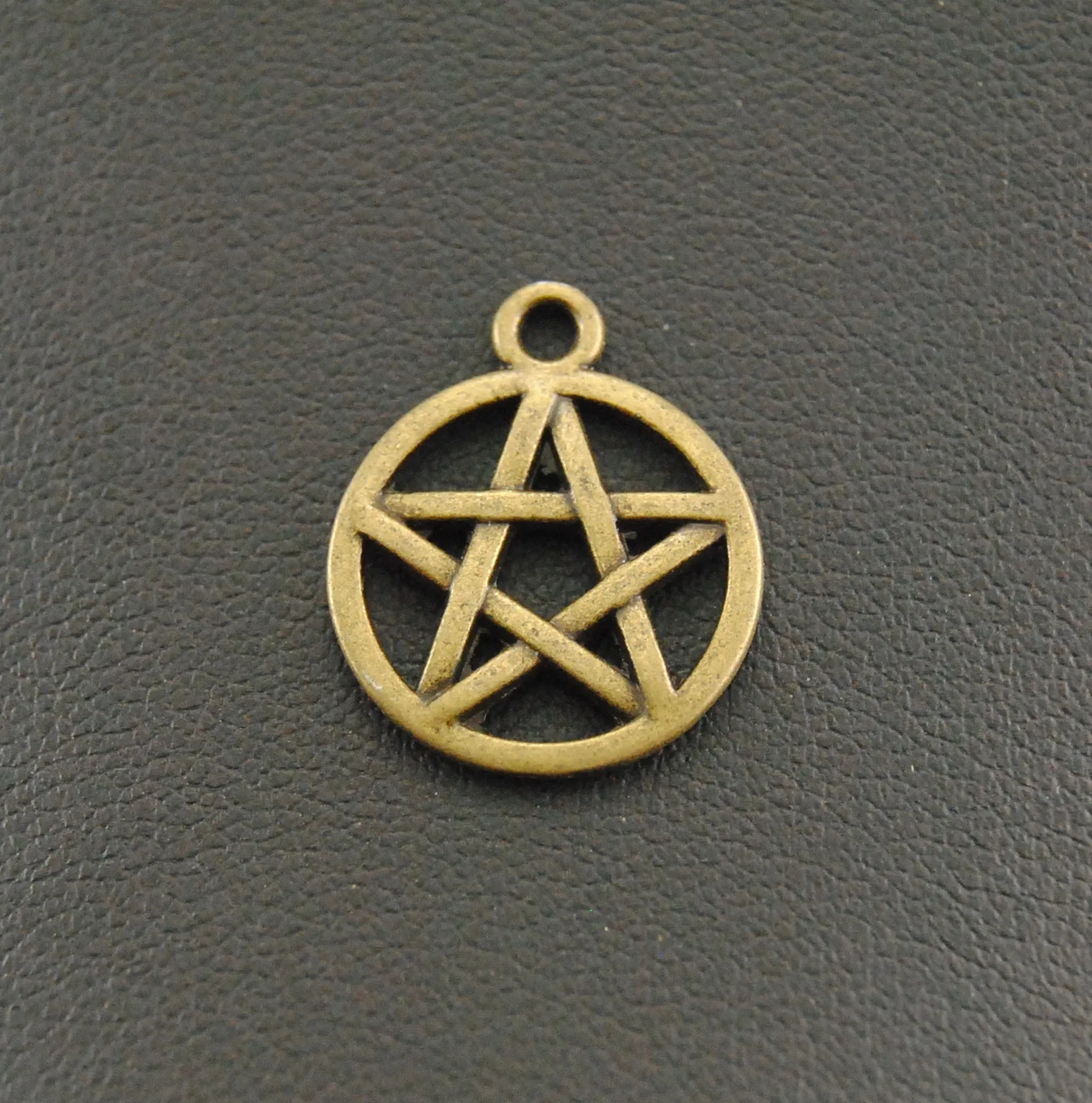 Подвески Wicca в виде пятиконечной звезды Давида 10 шт. бронзового/серебряного цвета