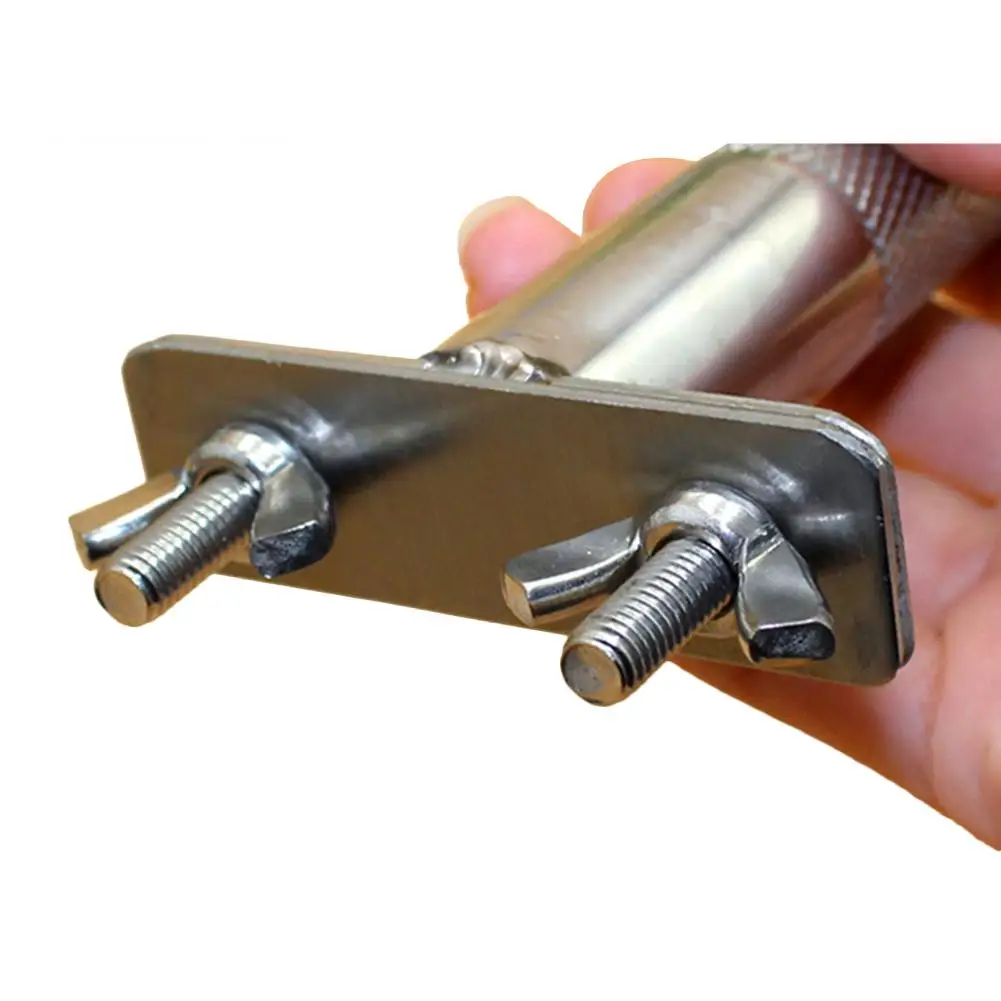 Держатель подставка для домашних животных из нержавеющей стали с закругленными