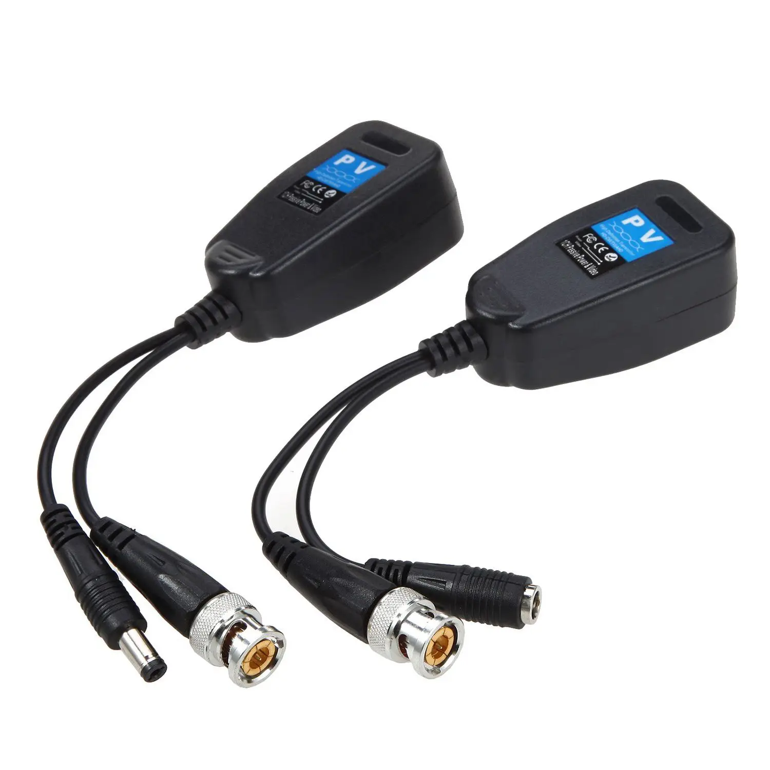 RISE HD CVI/TVI/AHD пассивный видео балун с разъемом питания и RJ45 CAT5 передатчик данных 1