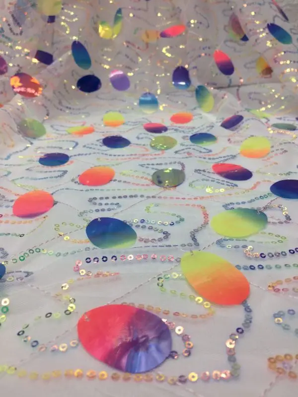 Кружевная ткань в нигерийском стиле кружевная с пайетками французский гипюр JX2155B