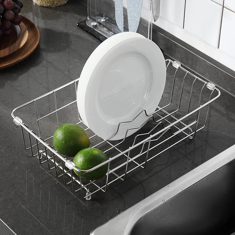 Lekitchen раковина дренажная корзина для мытья чаша овощей стойка 304 сито из