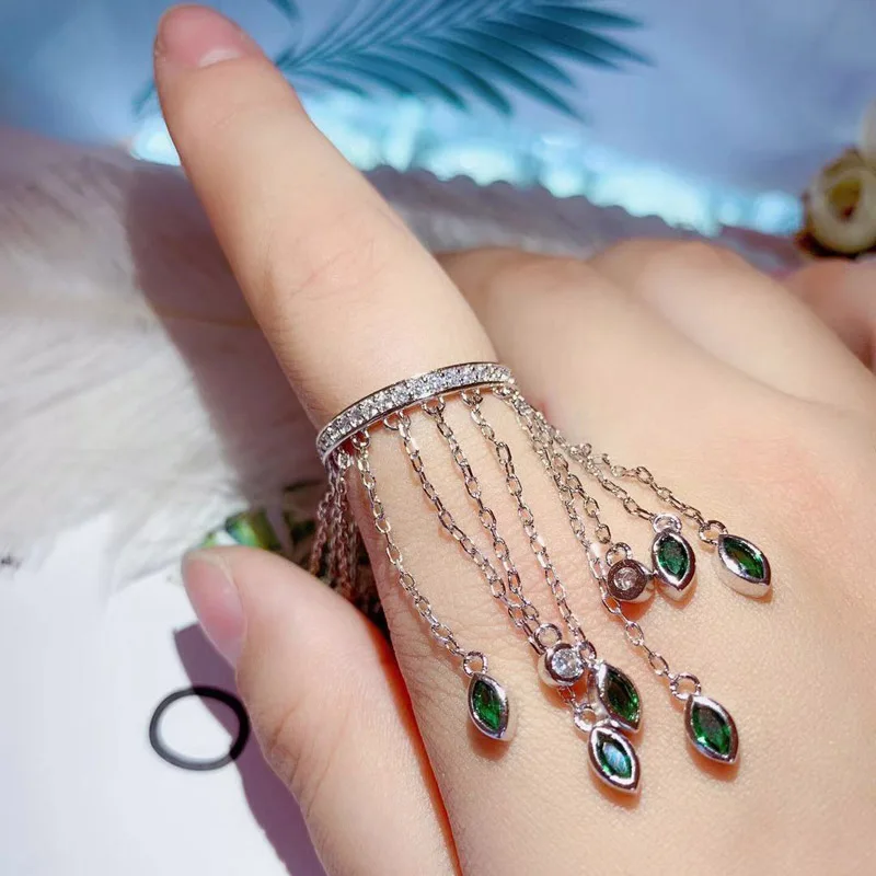 Be 8 Luxury Party Tassel Rings for Women Inlay AAA Cubic Zirconia Stone Ring Fashion Bague Bridal Wedding Gifts R152 | Украшения и