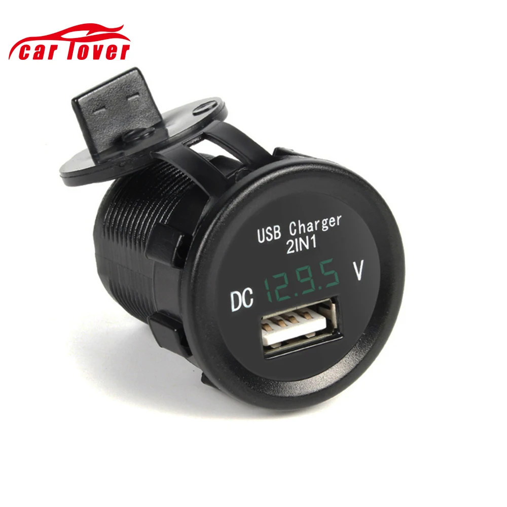 Мотоциклетная USB Зажигалка для автомобильного прикуривателя Зарядное