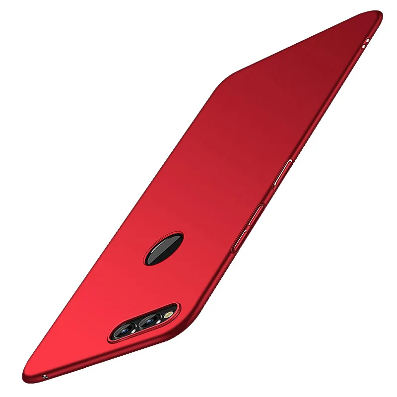 Red Для huawei Honor 7X чехол MOFI для huawei mate SE PC жесткий чехол-накладка Жесткий Чехол 7 X Синий Черный чехол coque funda 5,93'' - Цвет: Red
