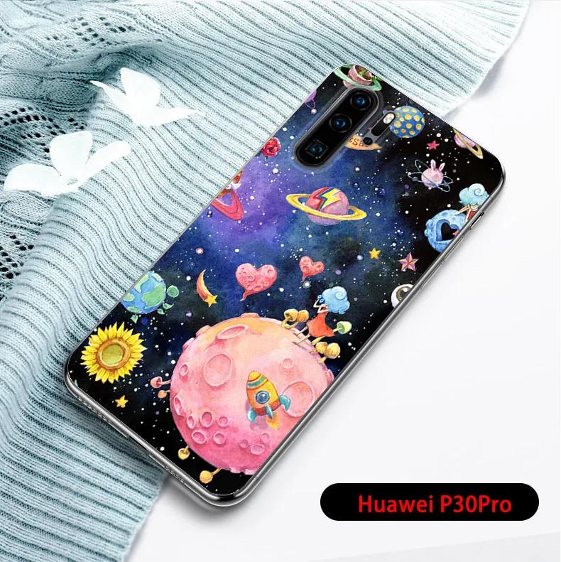 Чехол совместим с Huawei P30 PRO Lite водонепроницаемый ТПУ Силиконовый гель задняя