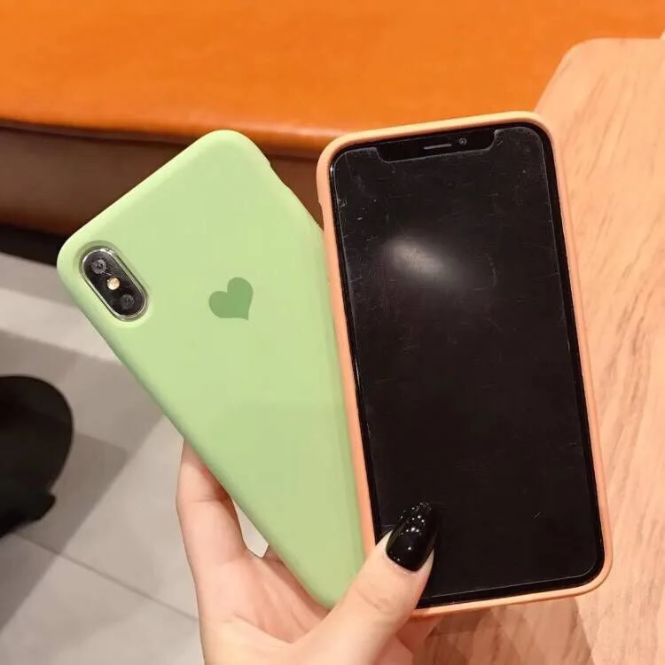 Милый чехол с сердечком 3D силиконовый для iPhone XR XS Max X 6 6S 7 8 Plus чехлы телефонов