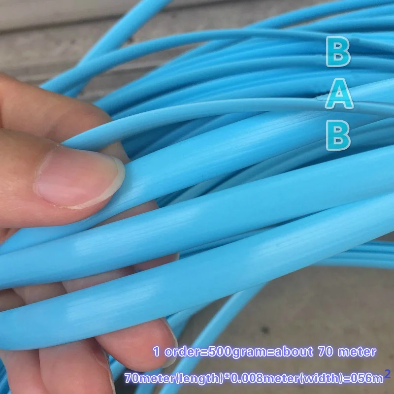 Синий плоский синтетический полиэтиленовый ротанговый Плетеный материал