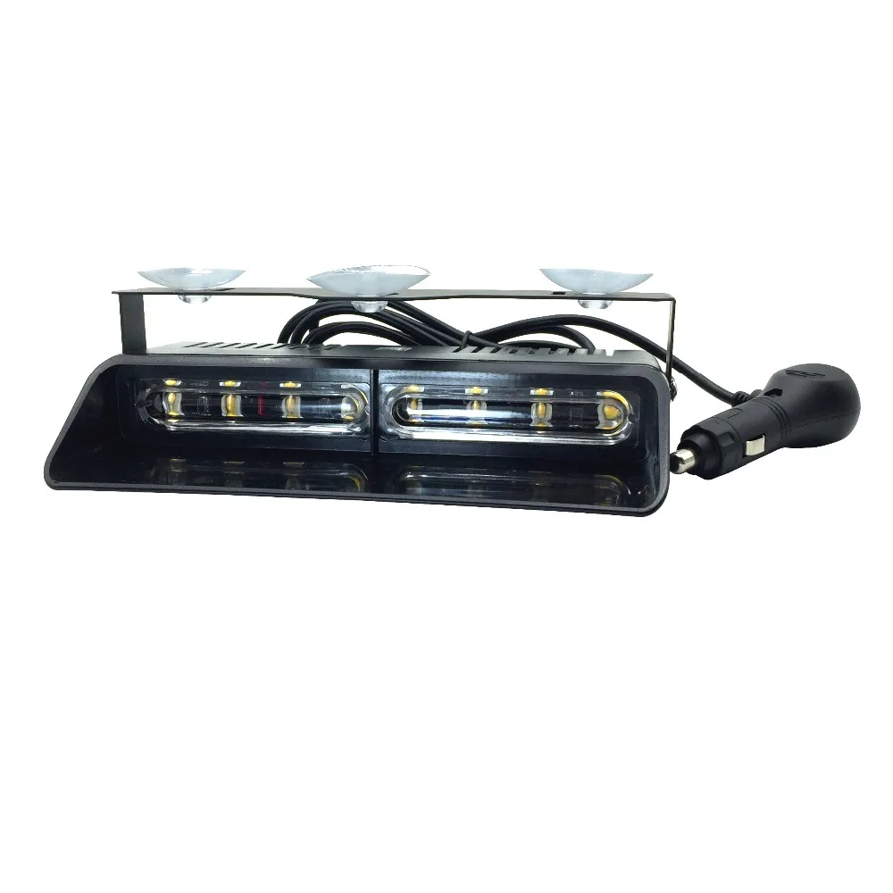 8 светодиодный красный/синий автомобиль полицейский присоска стробоскоп флэш