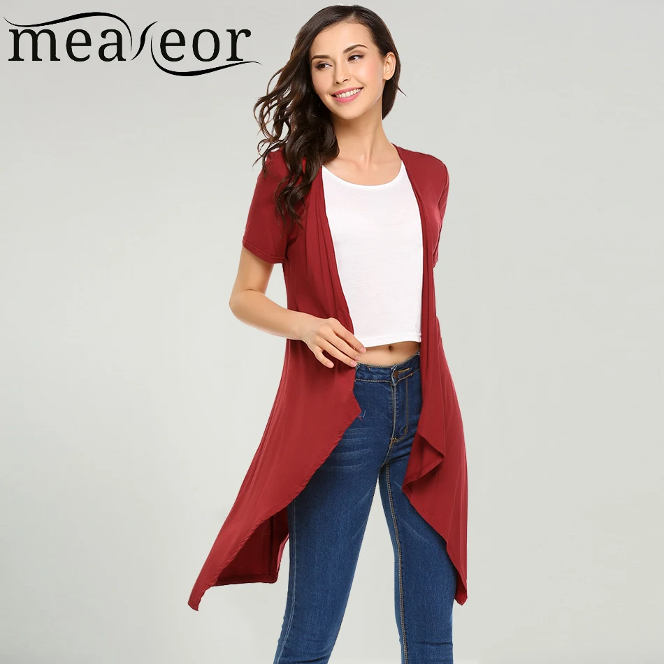 Meaneor женский кардиган с коротким рукавом весна-осень новинка Модный повседневный