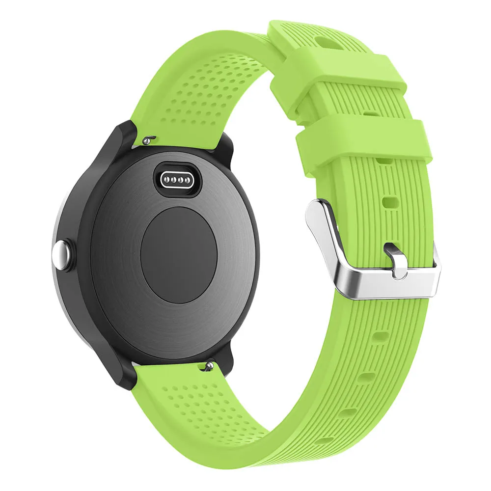 Green Силиконовый ремешок для часов Garmin vivoactive 3 ремешок для часов Замена для samsung Galaxy Watch 42 мм gear s2 спортивные ремешки Браслет - Цвет ремешка: Green