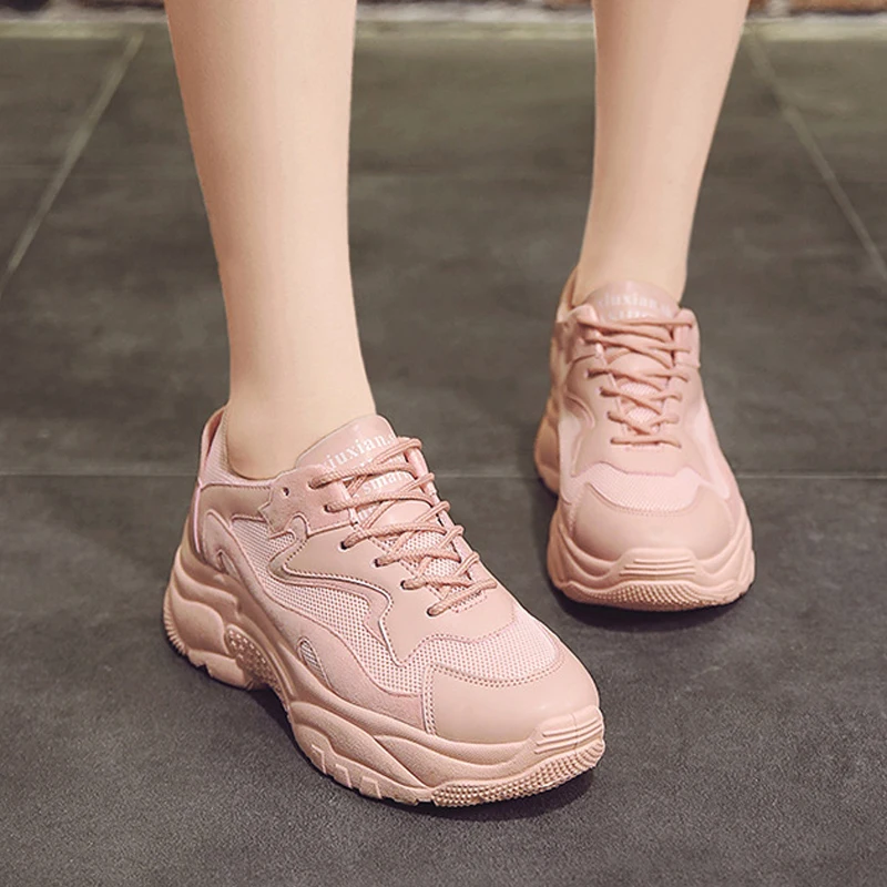 Новая женская обувь кроссовки на толстой подошве платформе Женская