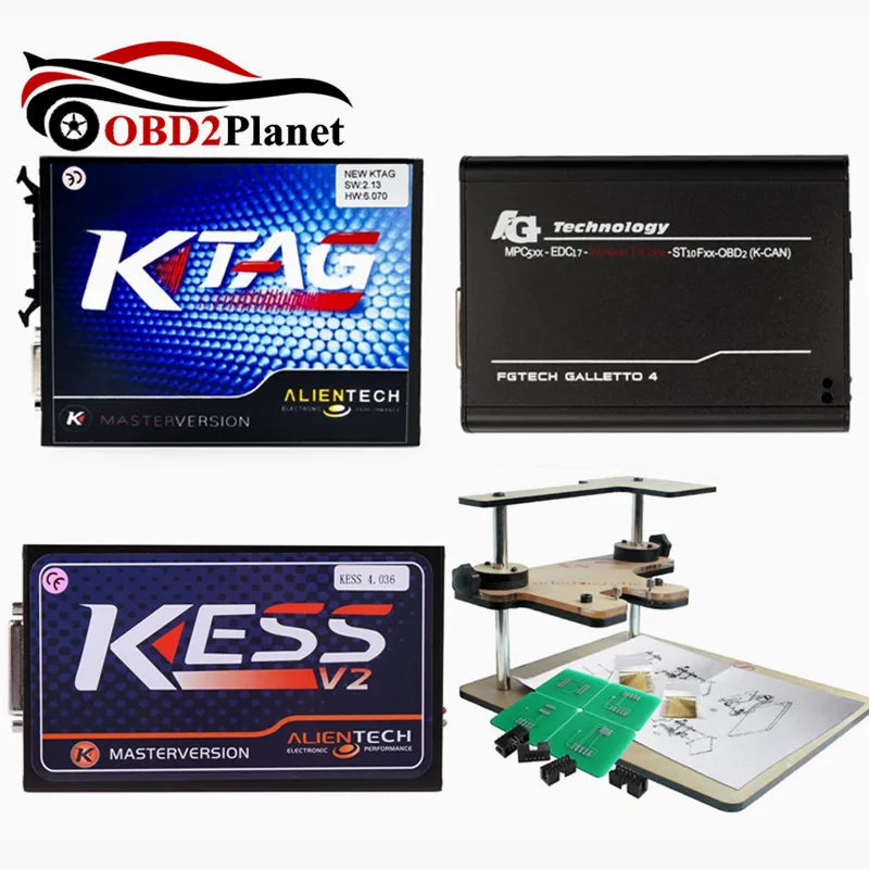 KTAG V2.13 FW 6 070 ECU программирование + Kess V2 SW V2.32 V4.036 FG tech V54 Адаптер BDM рамки без
