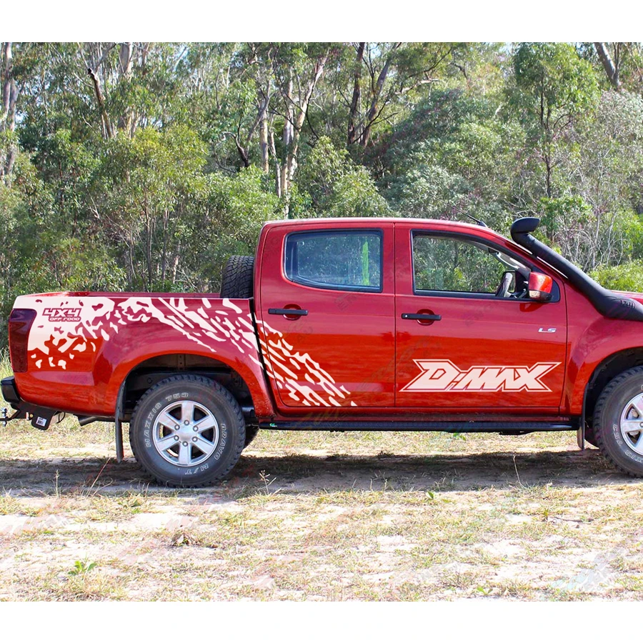 Автомобильные наклейки пригодные для D max 2012 настоящее боковой двери заднего