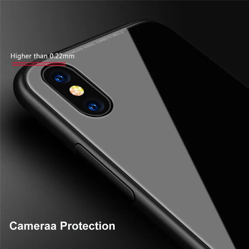 2 in 1 Magneto Magnetic Aluminum Bumper Case For iphone X 8 7 Plus 360 Degree Protection 9H Tempered Glass Back Cover Capa Funda |