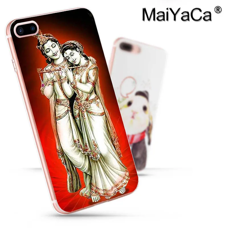 Цветной чехол для телефона MaiYaCa Lord Krishna iphone SE 2020 11 pro 8 7 66S Plus X 10 5S XR XS MAX|Бамперы| |