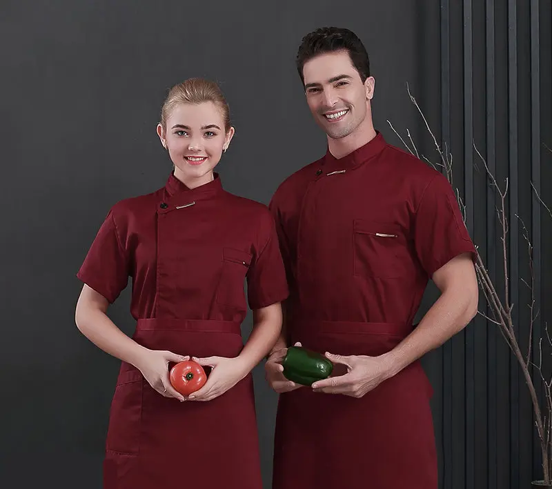Новое поступление 2019 Мужская Рабочая одежда для кухни ресторана готовки форма