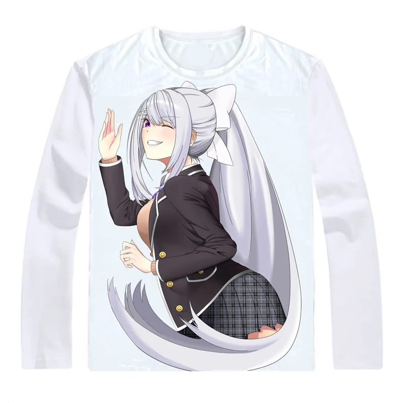 Футболки Higuchi Kaede в стиле аниме рубашки с длинным рукавом японский виртуальный