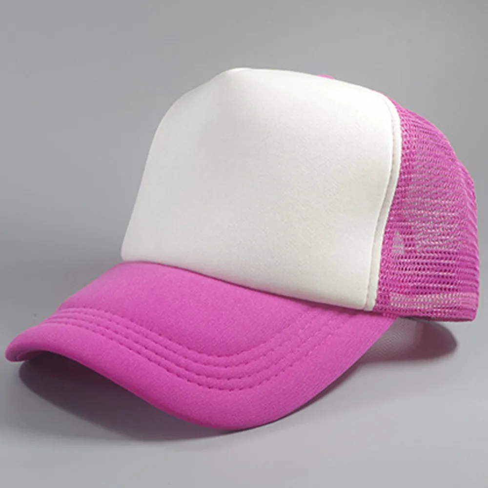 Летние однотонные бейсболки для взрослых с сеточкой модные мужские и женские
