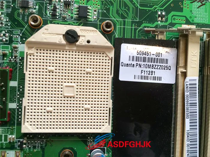 509451-001 для ноутбука HP pavilion DV6 DV6-1000 материнская плата портативного компьютера с amd