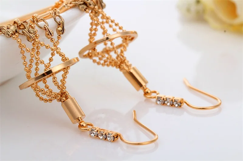 Женские серьги подвески с жемчужными кристаллами|dangle long earrings|long drop earringslong earrings |