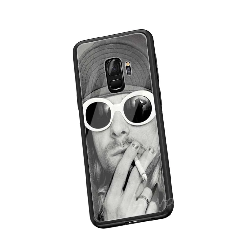 TG19 Lavaza группа Нирвана Мягкий чехол из закаленного стекла для samsung Galaxy Note 8 9 A30 A50 A70 S8 S9 S10 Plus - Цвет: TG19
