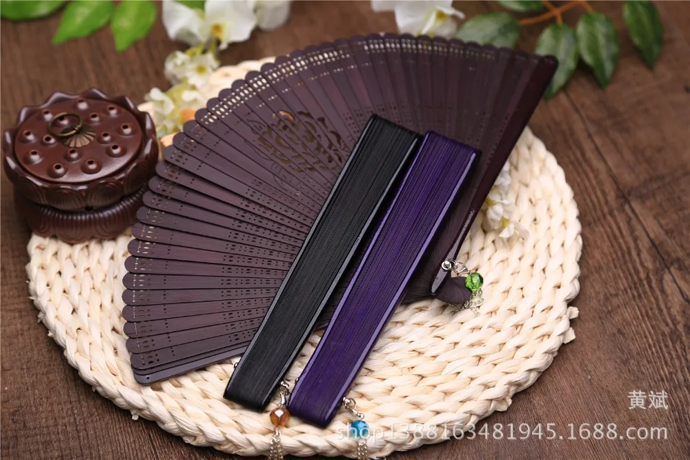 10 шт. летний винтажный бамбуковый складной Ручной Веер в виде цветка китайский