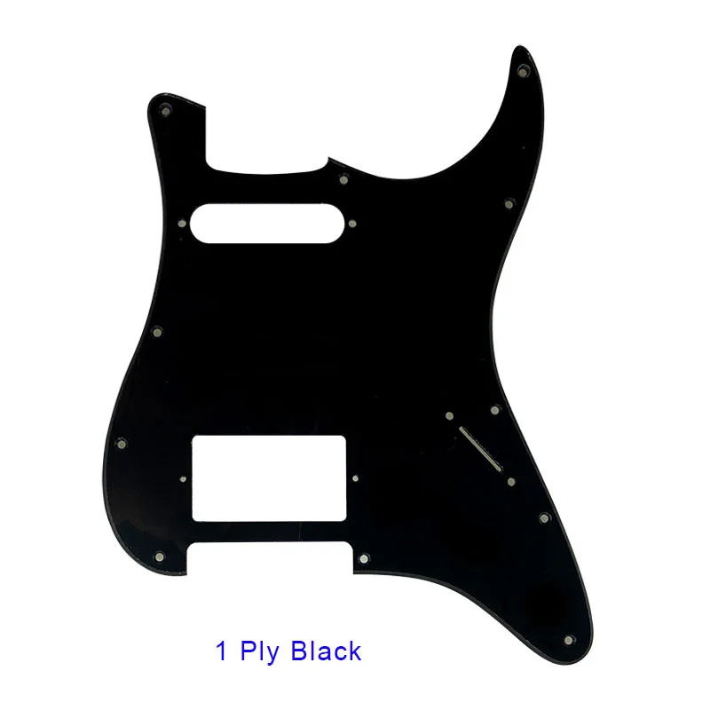 1Ply Black Электрогитара части для США \ Мехико Fd Stratocaster 11 отверстий HS PAF хамбакер гитара накладка царапина пластина - Цвет: 1Ply Black