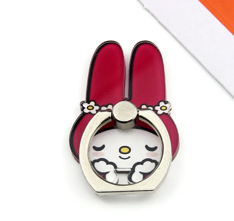 Мультфильм hello kitty металлический палец кольцо держатель 360 градусов вращающийся мобильный телефон стенд Универсальный 100 шт./лот