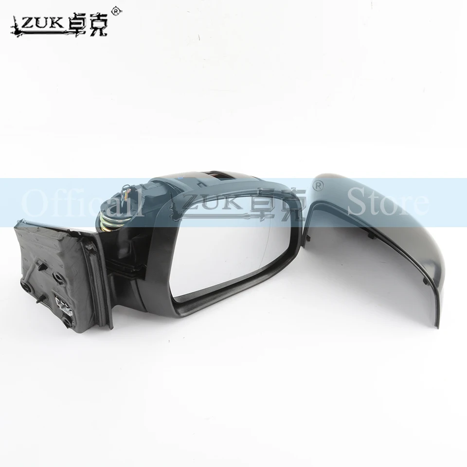 ZUK внешний боковые зеркала заднего вида в сборе для Ford MONDEO MK4 2007 2008 2009 2010 2011 2012 2013 с одной лампой база Цвет электрическая-Fold