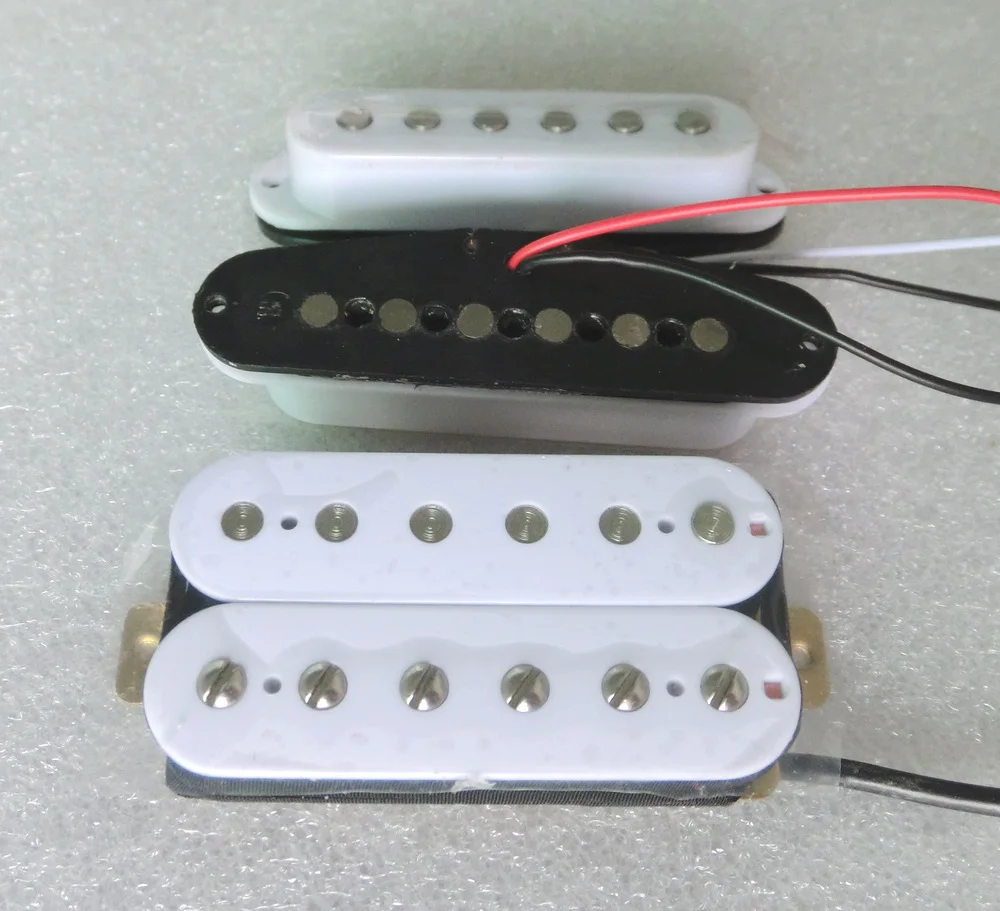 Бесплатная доставка детали для гитары черный/слоновой кости/белый SSH пикап с