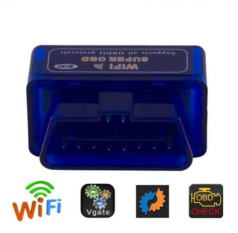 ELM327 Wi-Fi OBD2 считыватель кодов автоматический сканер диагностический инструмент работа на смартфоне Android IOS приложение автомобильный OBD компьютерный сканер