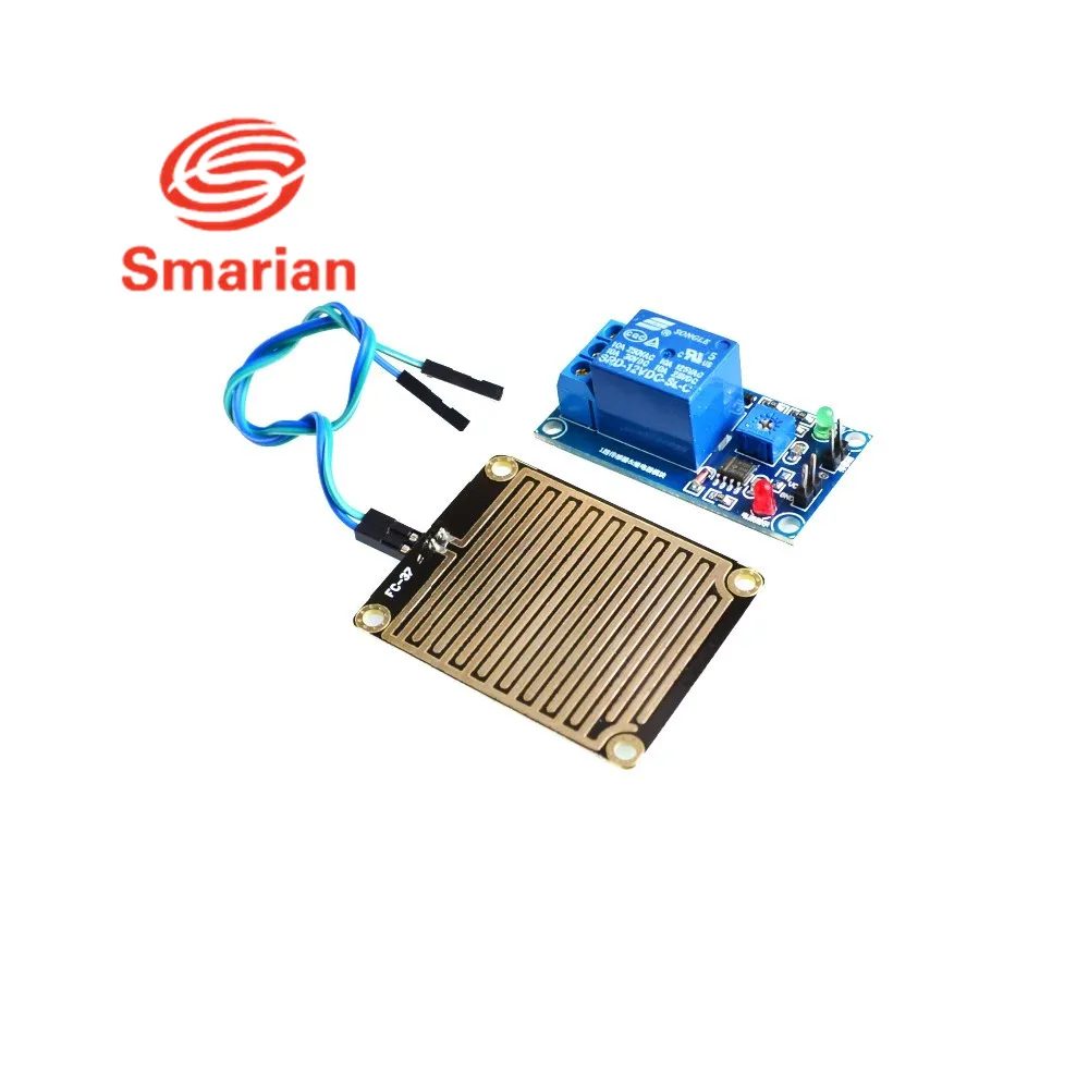 2шт 12В датчик обнаружения дождя для снега модуль дождевой погоды влажности Arduino