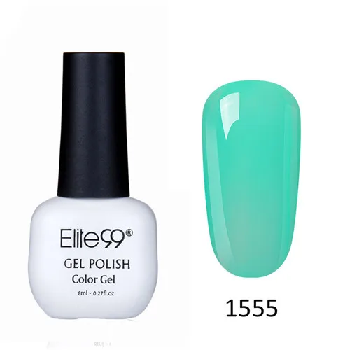 Elite99 8MLUV Гель-лак для ногтей Светодиодный лампа Гель-лак чистые цвета Полупостоянный Гель-лак для ногтей базовый топ - Цвет: 1555