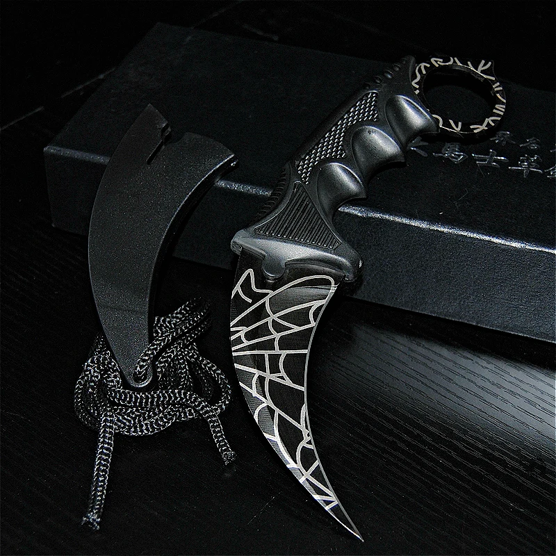 CS GO бабочка в ноже Karambit складной нож тренировочный нож подарок balisong Практичный Нож не заточенный металл