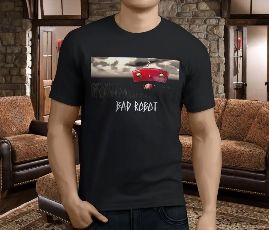 Новая популярная мужская черная футболка от Bad Robot известного производства
