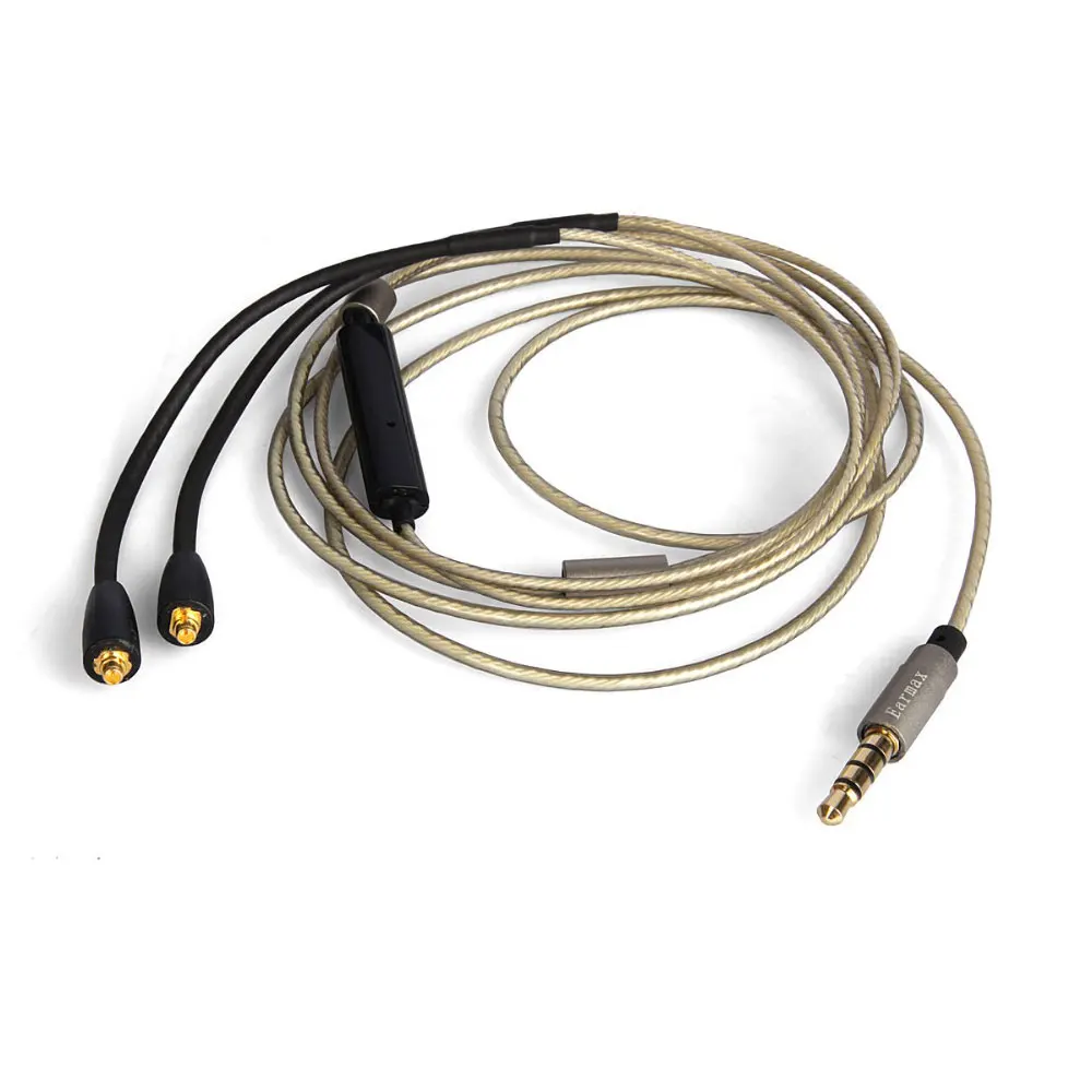 Обновления серебряный аудио кабель для JVC HA-fx850 HA-fx1200 FX1100 AKG N40 наушники с пультом Mic
