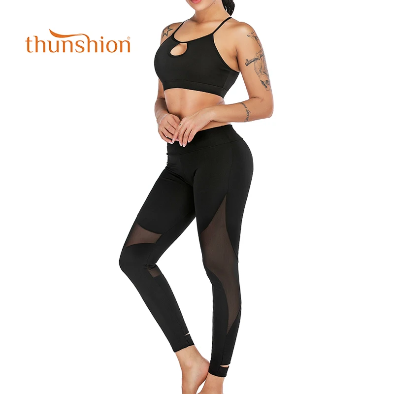 Женские спортивные бриджи Thunsion женские брюки с высокой талией для бега йоги