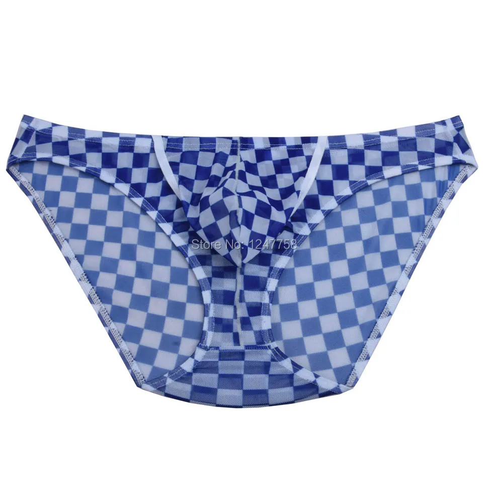 4 шт./лот Мужское нижнее белье трусы брифы с отверстием для пениса сетчатые