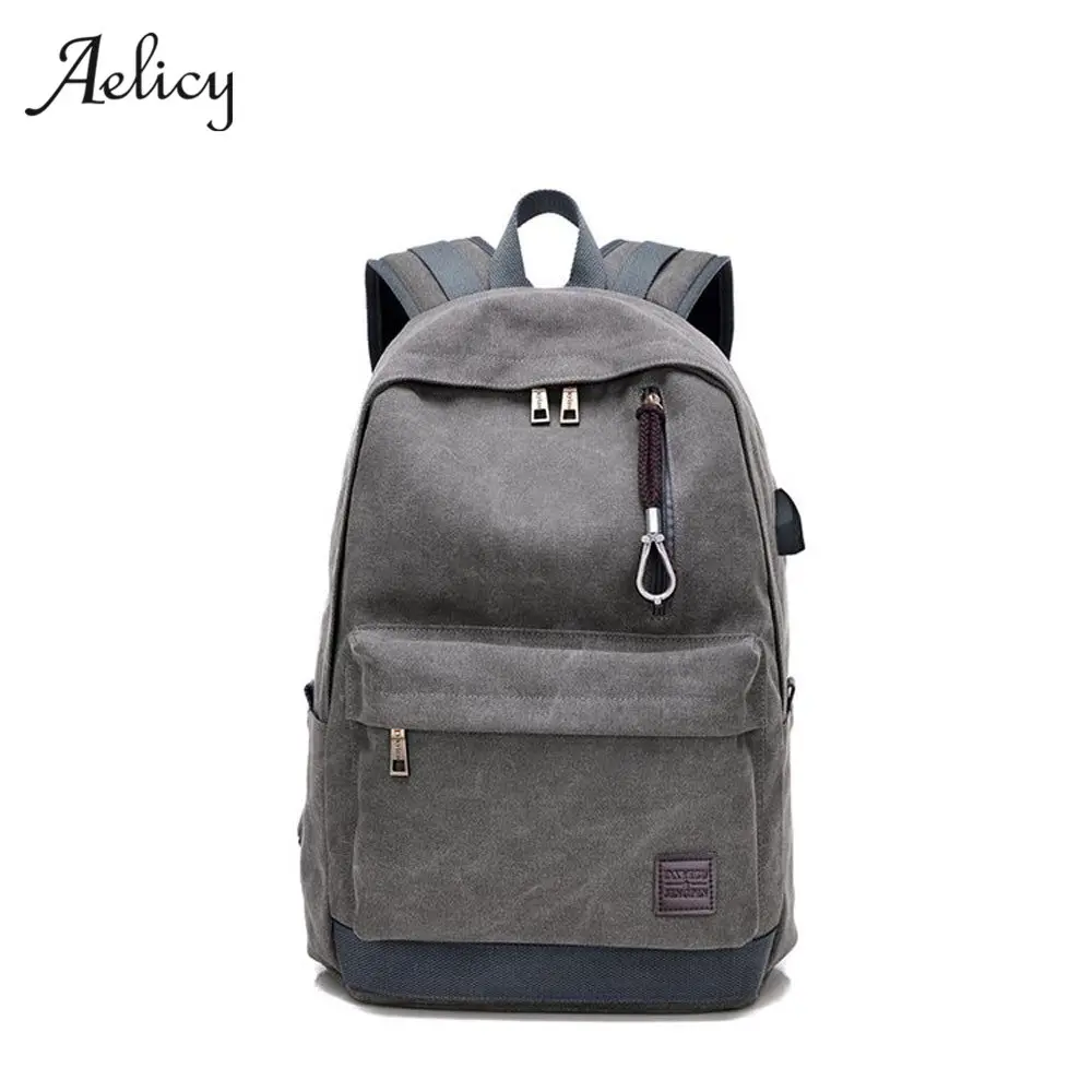 Aelicy Многофункциональный USB зарядный мужской женский рюкзак для ноутбука