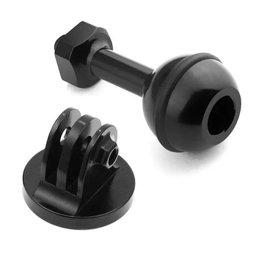 Black set 1/4 дюйма Винт с круглой головкой адаптер с ЧПУ небольшой штатив для GoPro Hero 6 5 4 Sjcam yi sony экшн Камера с аксессуарами для дайвинга - Цвет: Black set