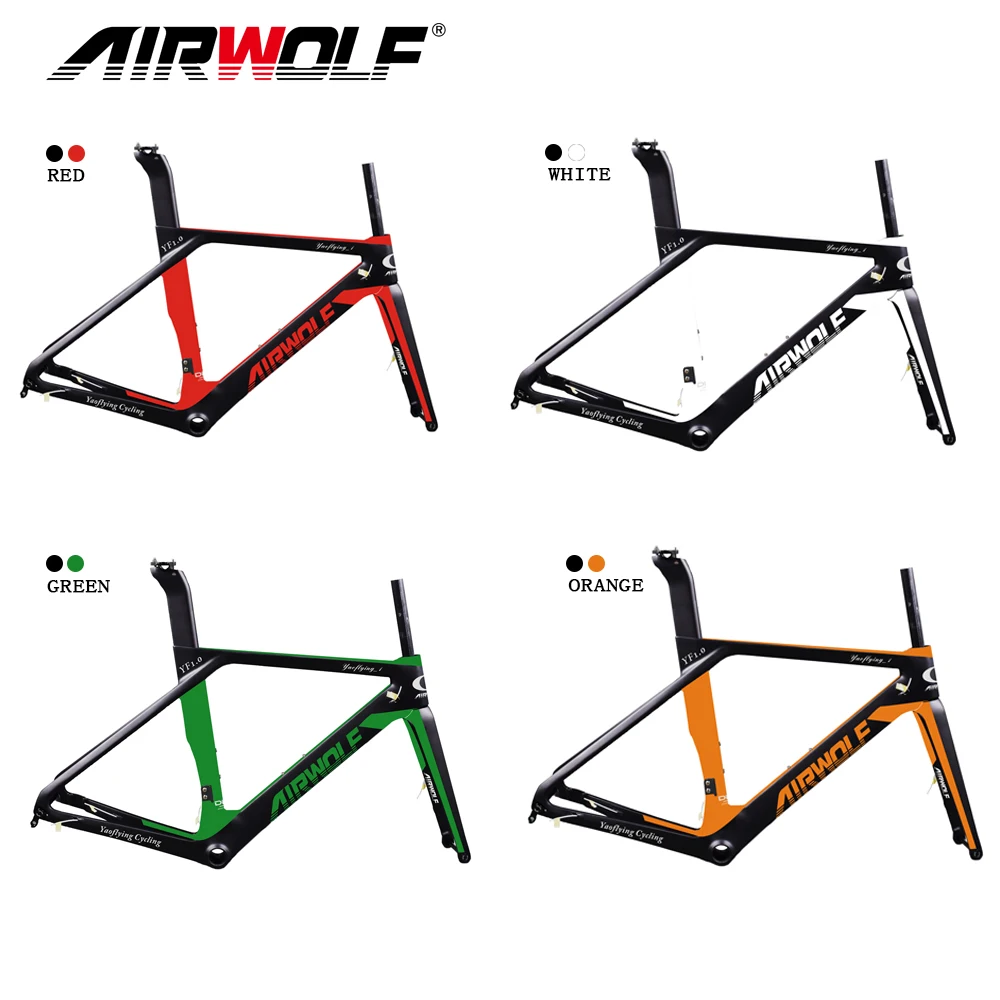 Airwolf многоцветная краска карбоновый дорожный дисковый каркас Di2/механический UD