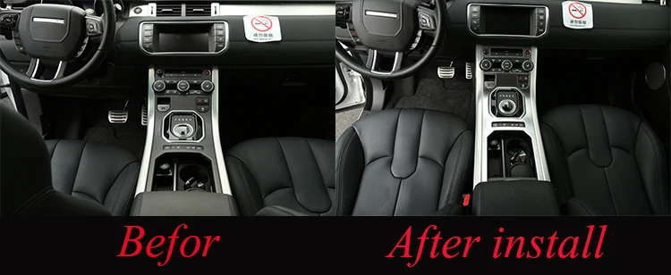 Для Land Rover Range Rover Evoque 2013- аксессуары для центральной консоли зубчатая панель ABS хромированный декоративный чехол отделка автомобиля Стайлинг