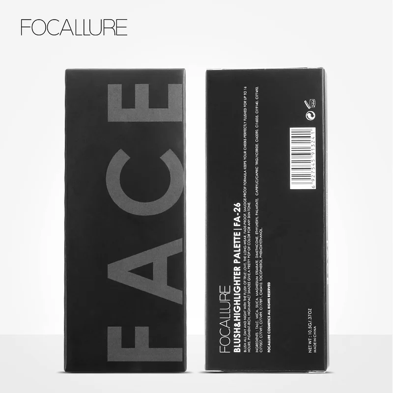 FOCALLURE 3 цвета лицо Румяна натуральная щёка хайлайтер бронзатор палитра румян легко носить
