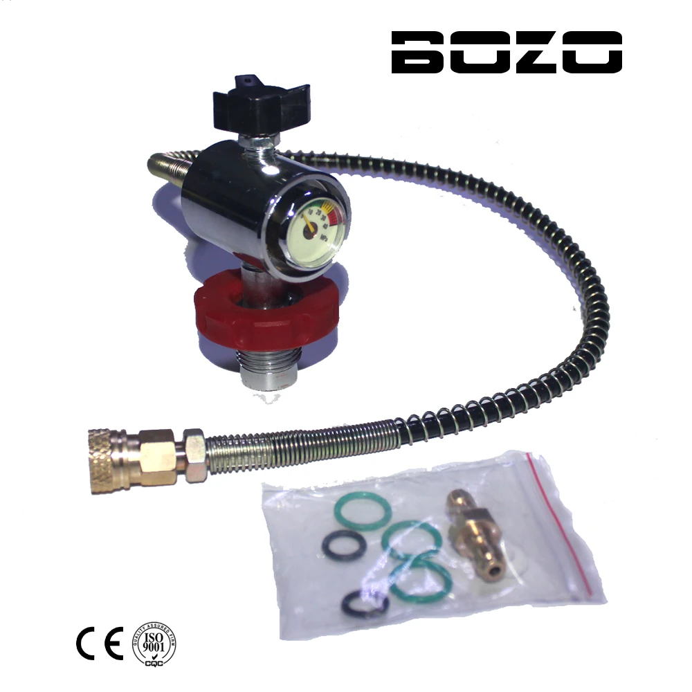 

PCP Scuba Diving Valve CO2 Filling Station for Carbon Fiber Cylinder Air Inflation to Paintball Small HPA Tank Refill Adapter